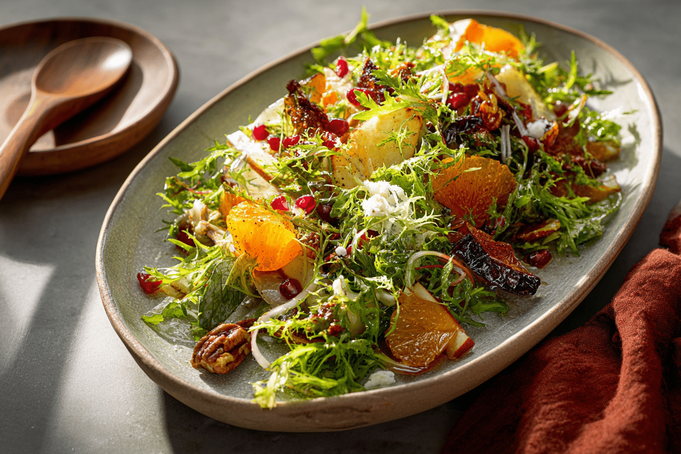 Fall Harvest Salad with Frisée