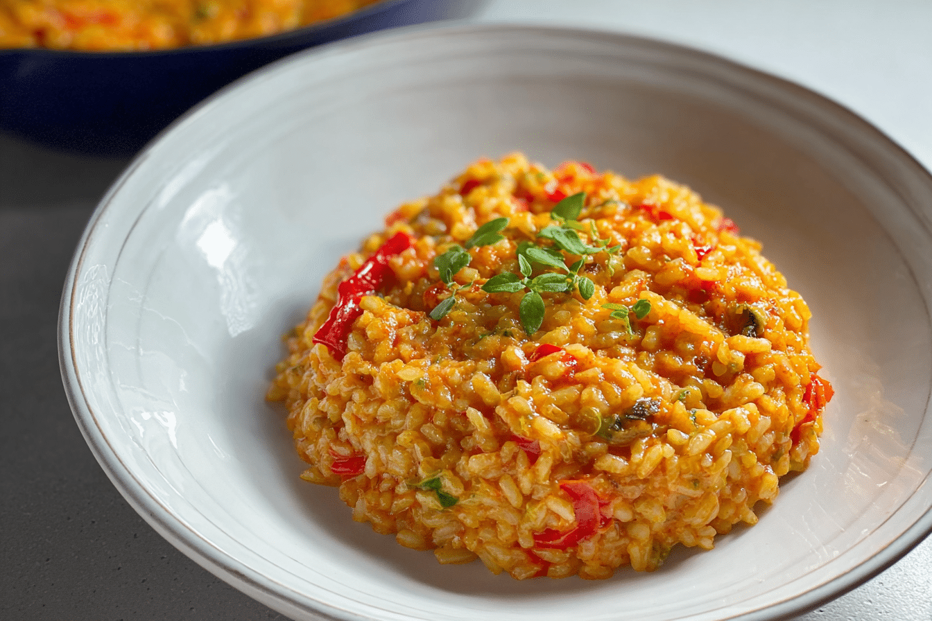 Easy Red Pepper Risotto