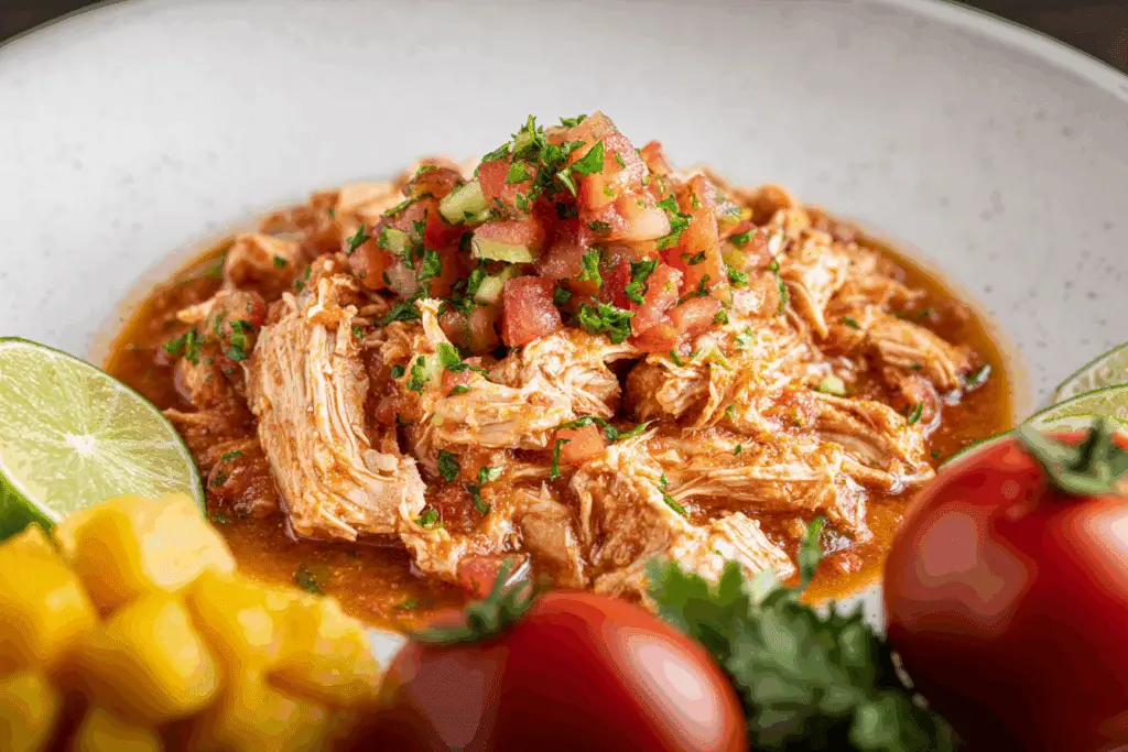 Slow Cooker Salsa Chicken