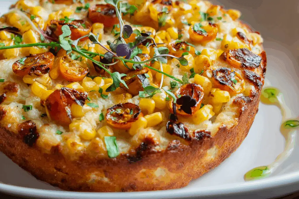 Roasted Corn Focaccia