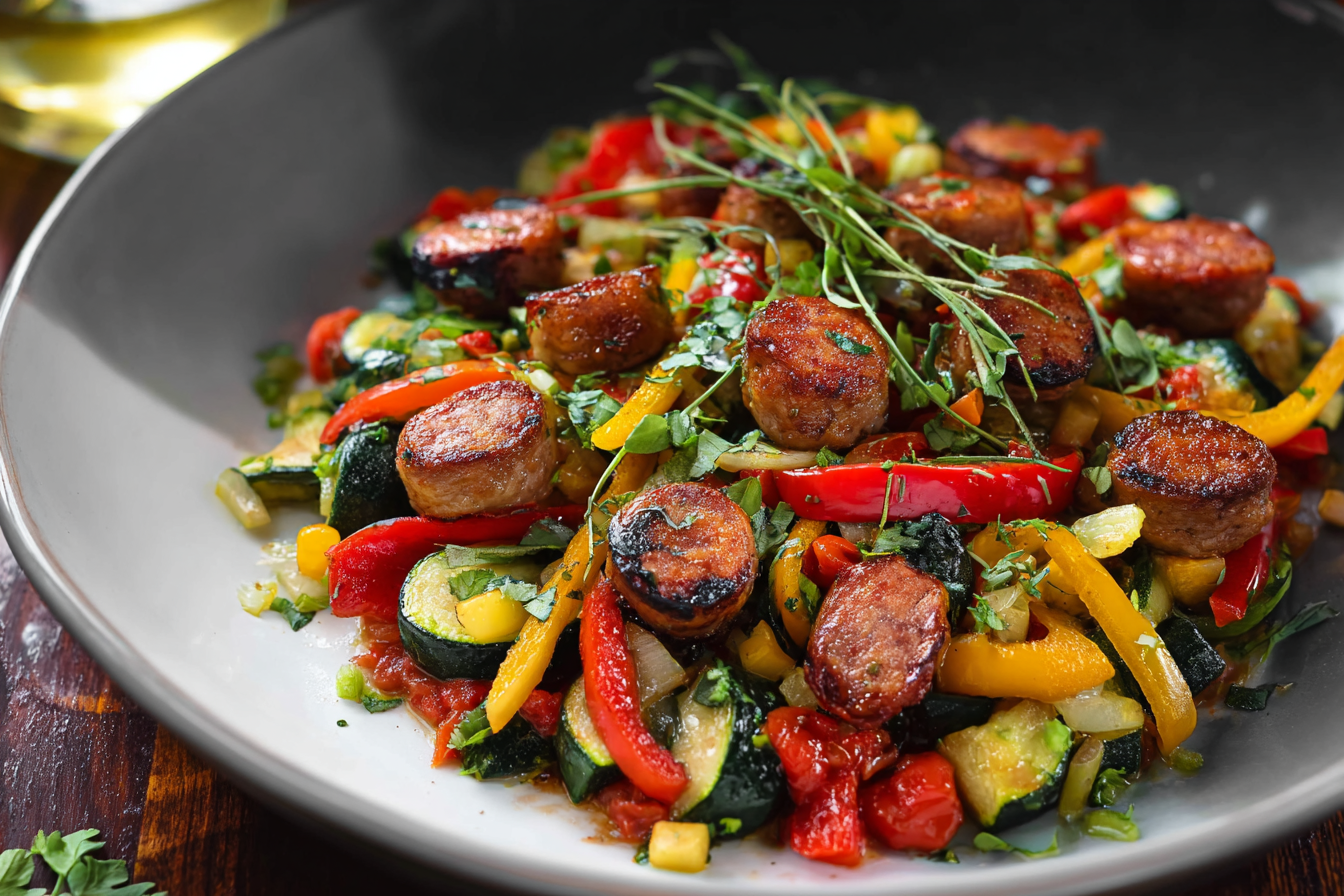Sausage and Veggies Skillet