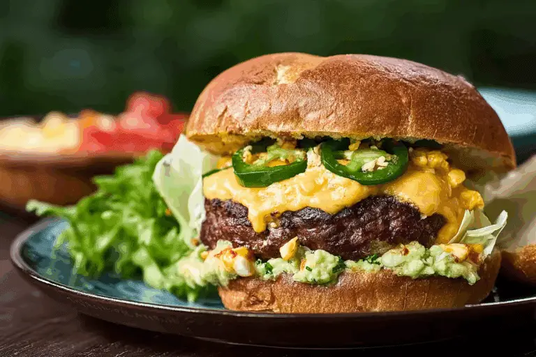 Jalapeño Cheddar Stuffed Burgers