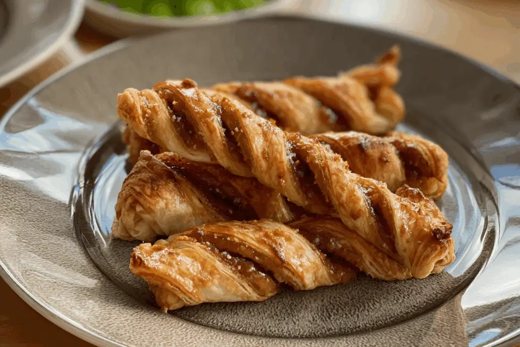 Puff Pastry Cookie Butter Twists