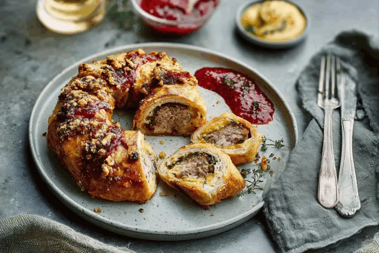 Sausage Roll Wreath
