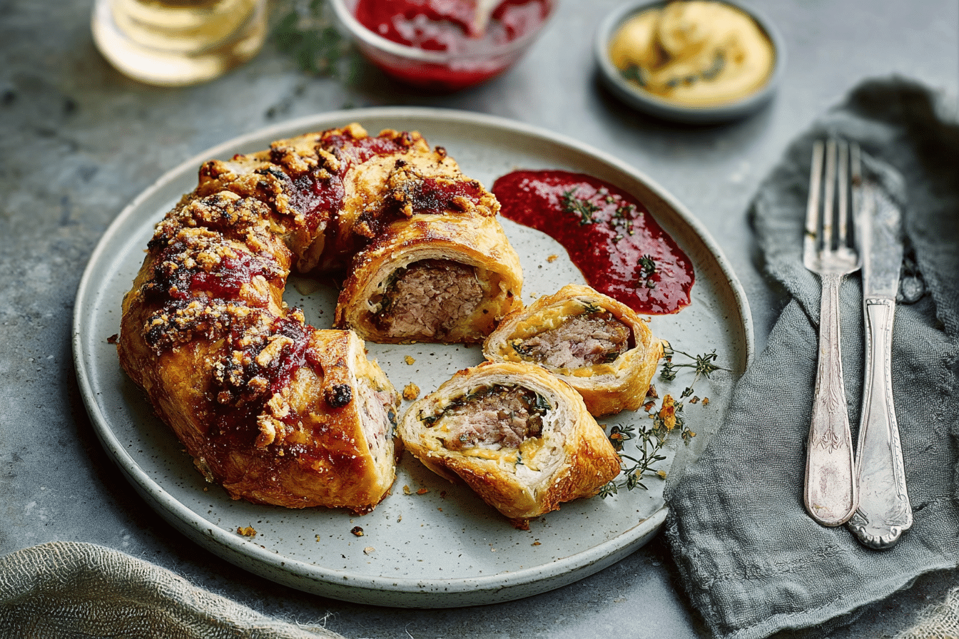 Sausage Roll Wreath