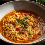 Stuffed Pepper Orzo Soup