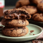 Nutella Stuffed Chocolate Cake Cookies