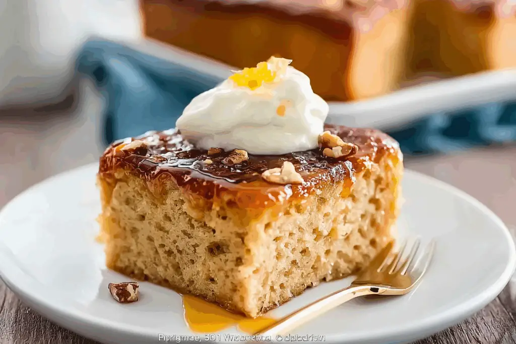 Sweet Potato Caramel Poke Cake