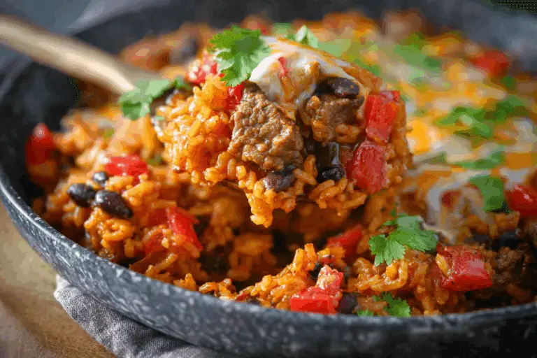 One-Pot Mexican Rice & Beef Casserole