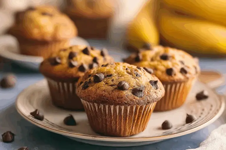 Chocolate Chip Banana Muffins