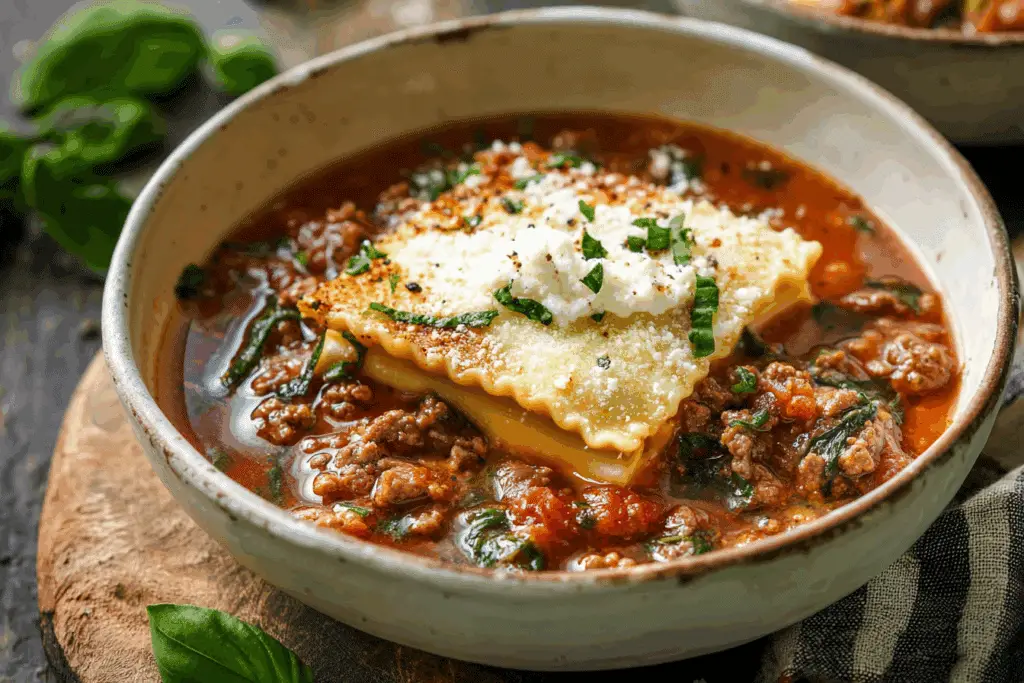 Lasagna Soup