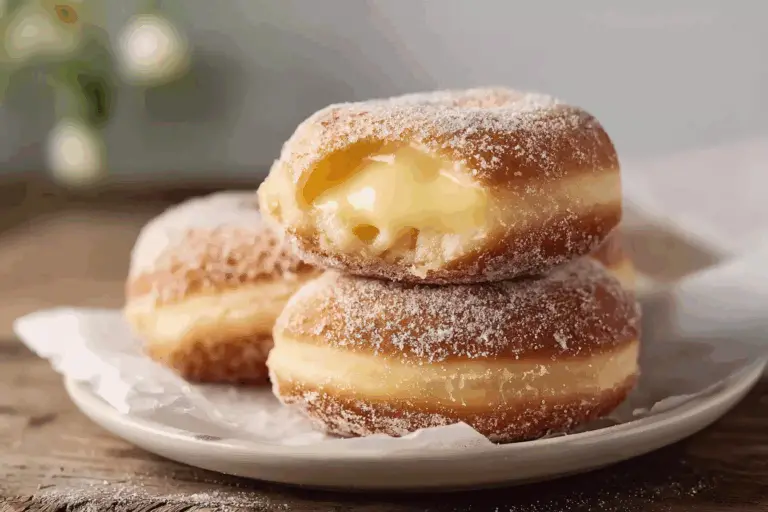 Baked Donuts with Custard-Filled