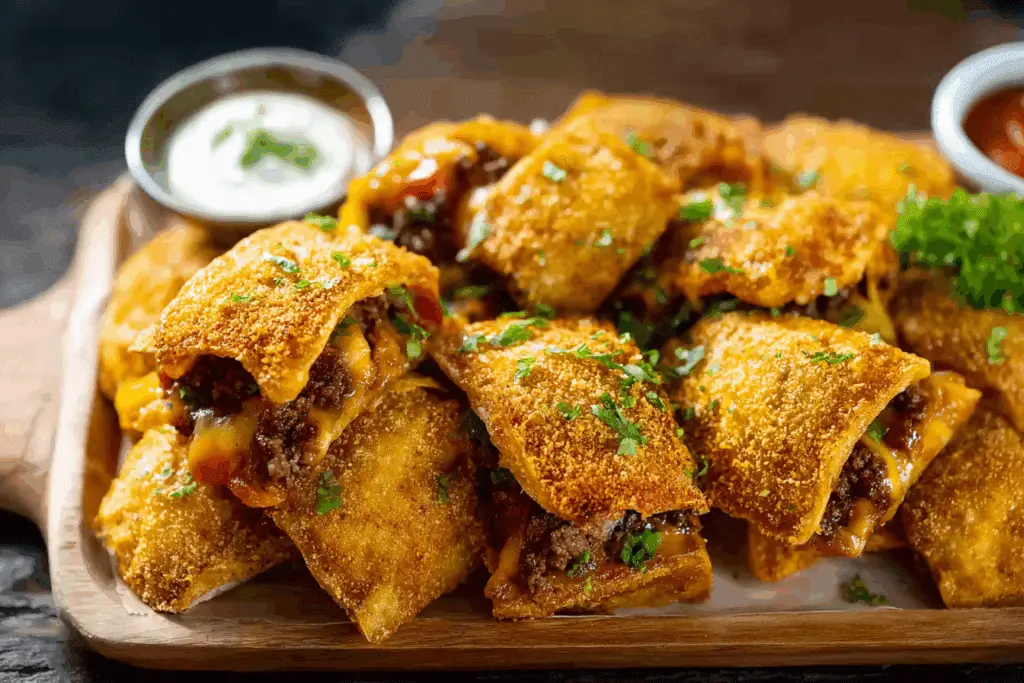CRUNCHY NACHOS BREAD WITH BEEF