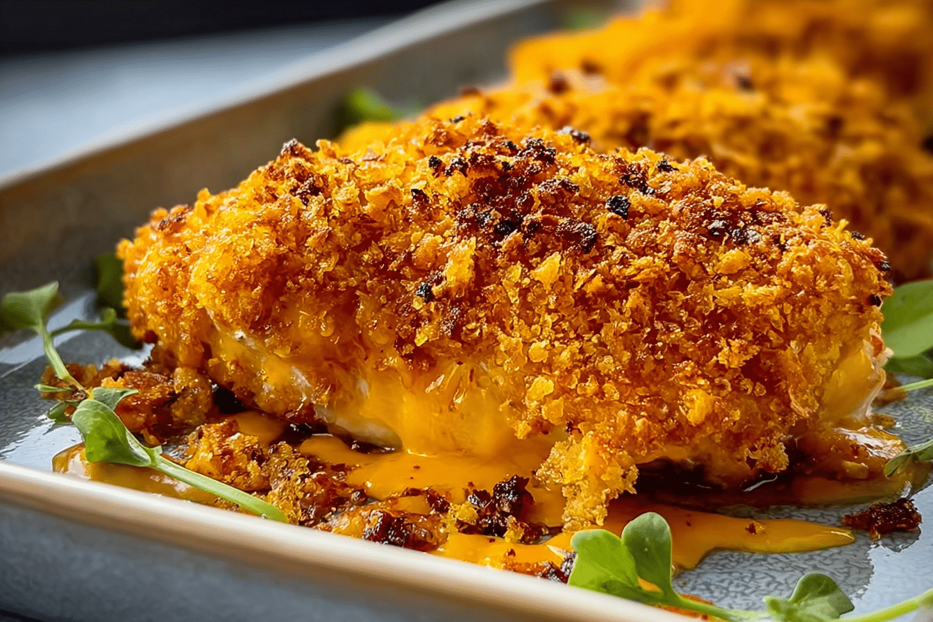 Crispy Cheddar Baked Chicken