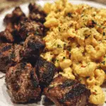 Steak Bites Cajun Parmesan Mac N Cheese