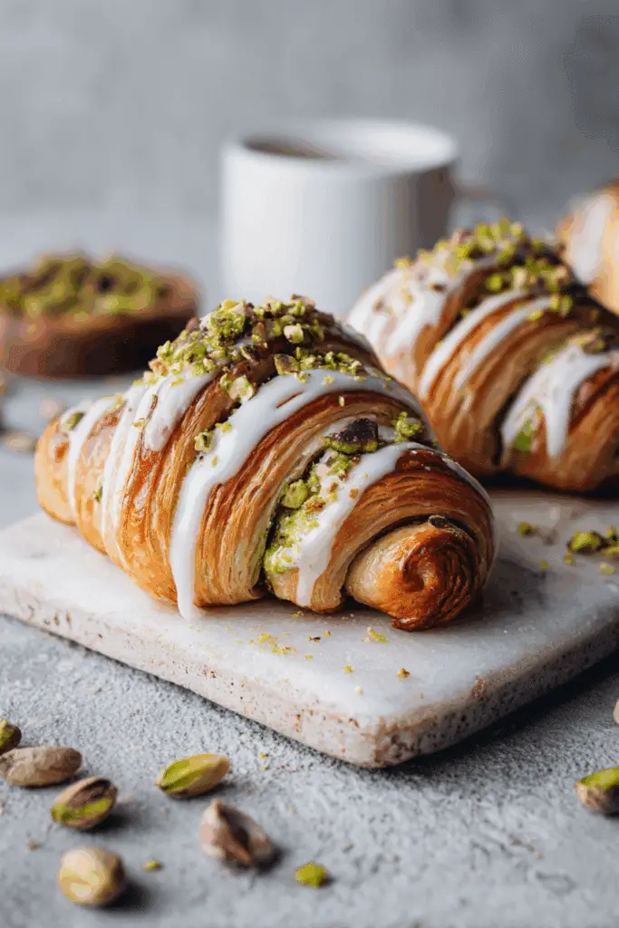 Pistachio Filled NYC Croissant Rolls