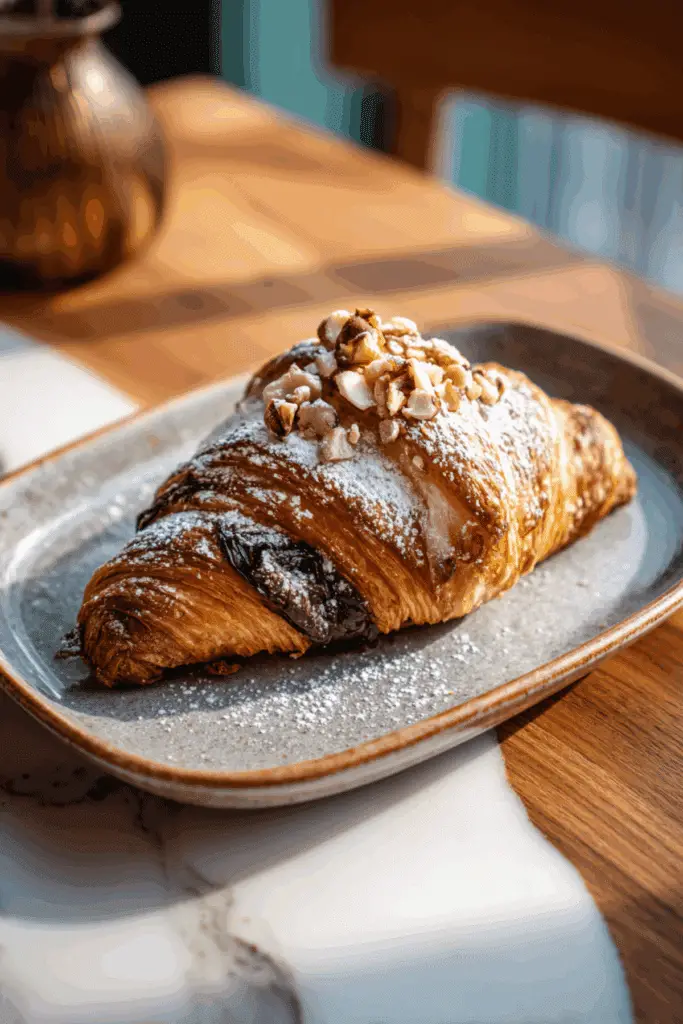 Pear & Chocolate Hazelnut Croissant