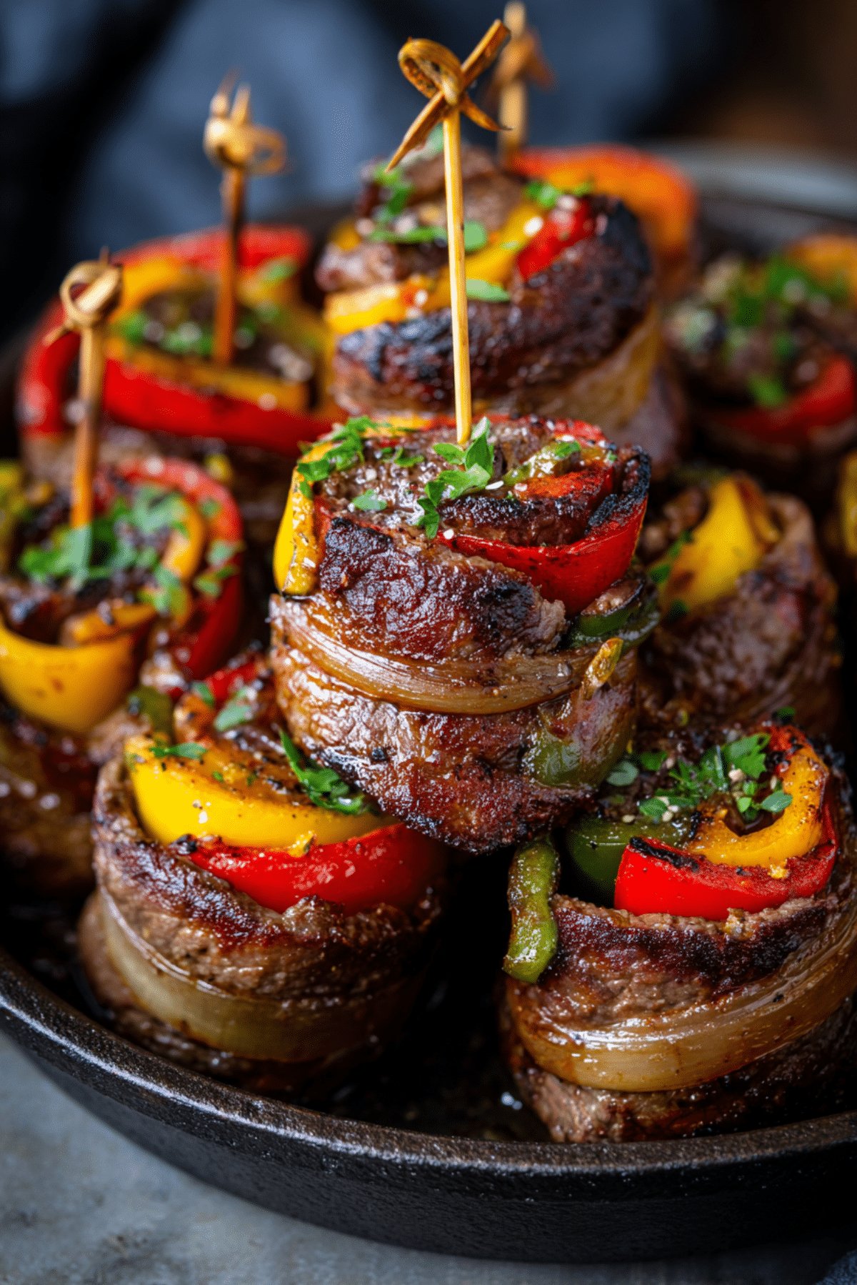 BBQ Beef Fajita Rolls