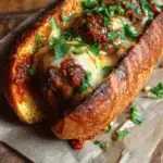 Cheesy Taco Meatball Subs