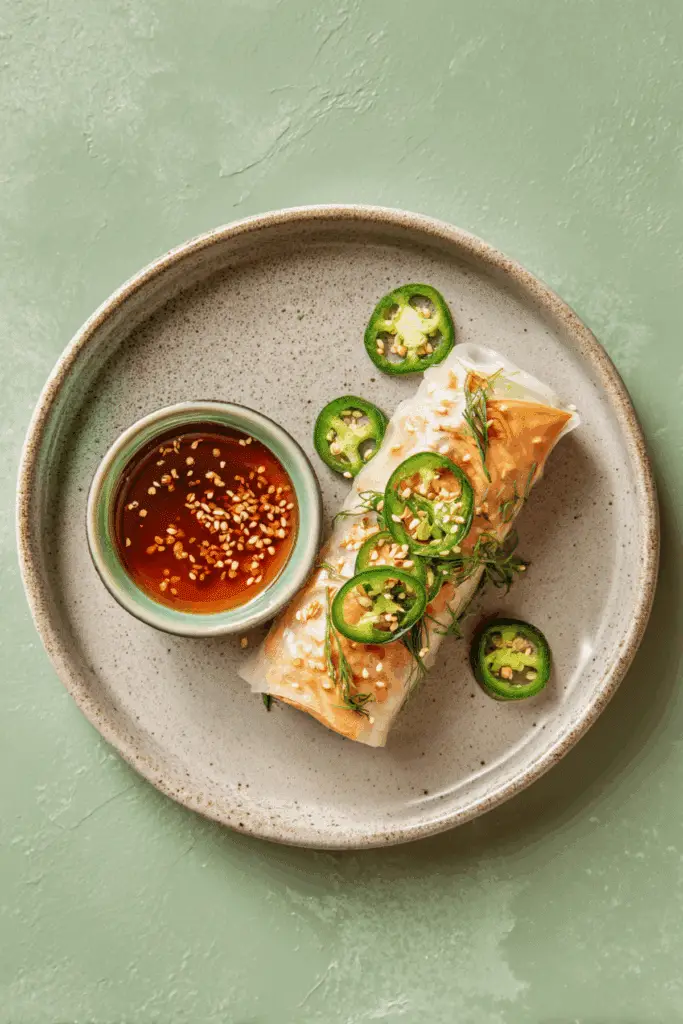 Salmon Rice Paper Roll