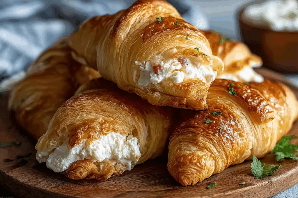 Chicken Cream Cheese Croissants