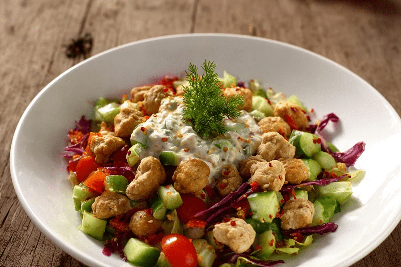Soya Chunks Salad