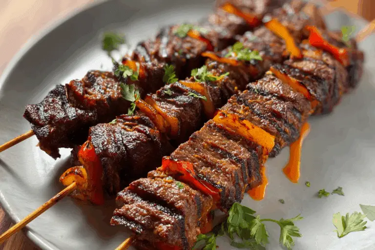 Tortilla Beef Kebabs