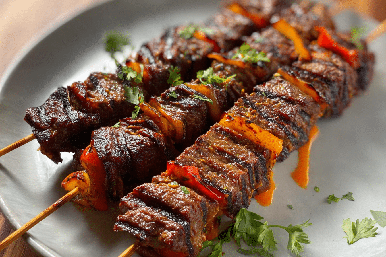 Tortilla Beef Kebabs