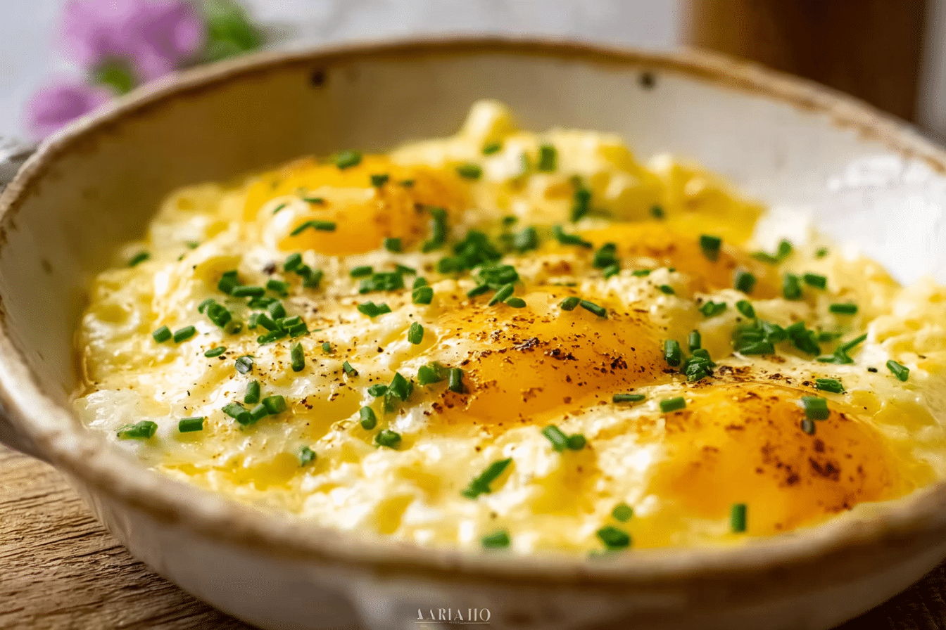 Creamy Boursin Baked Eggs
