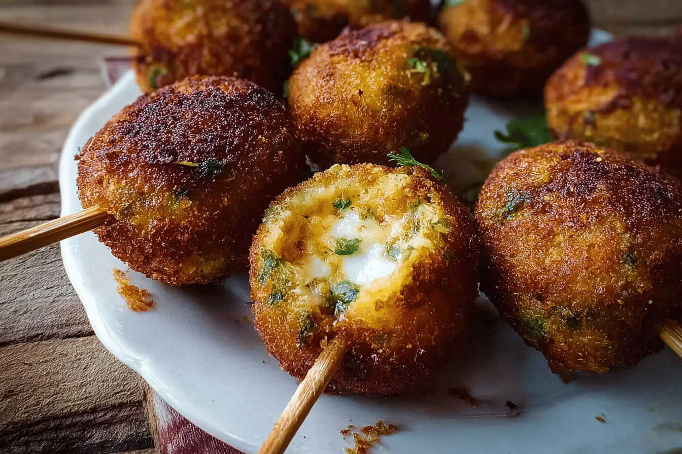 Cheesy Veg Lollipops