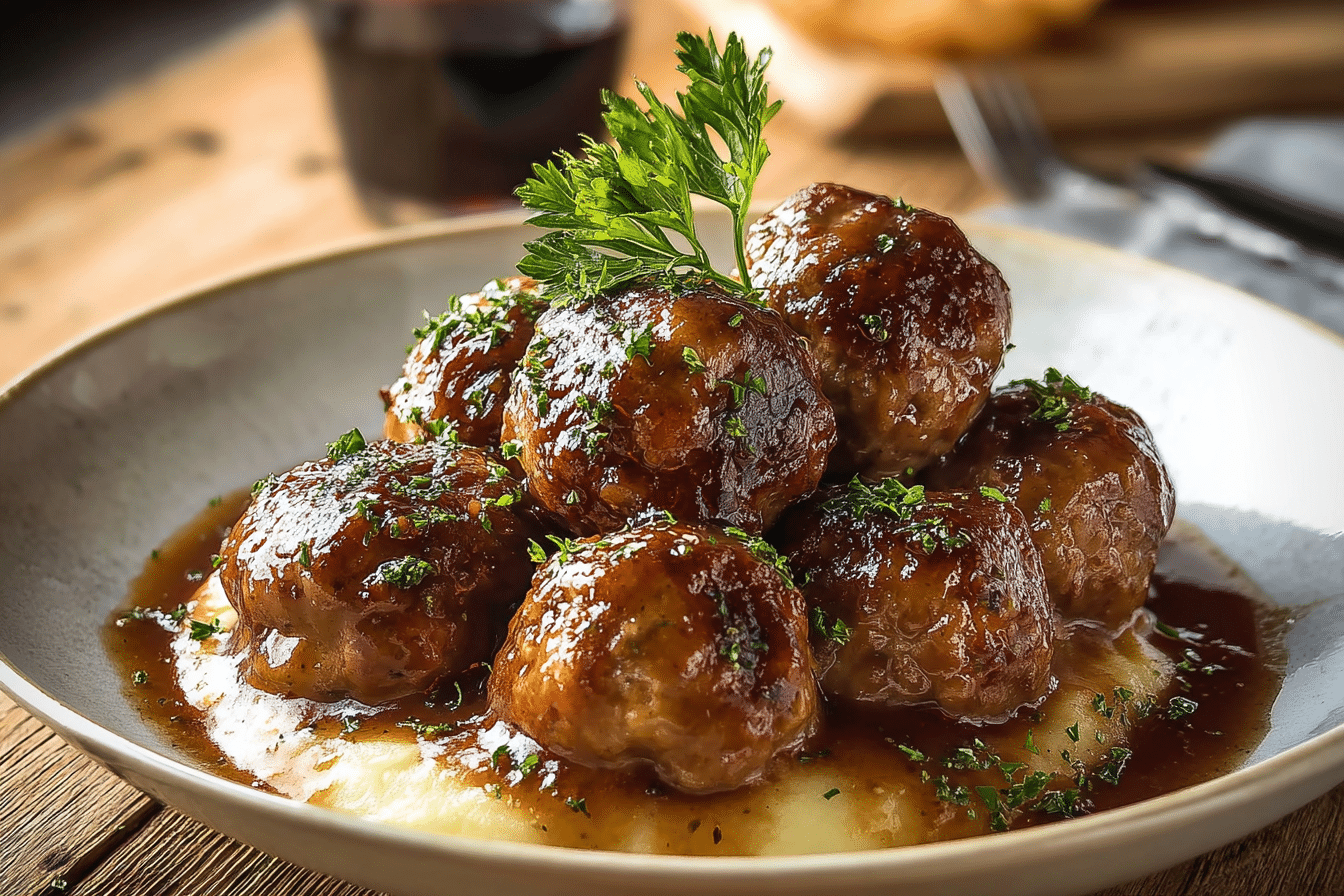 Coq au Vin Meatballs