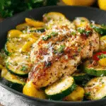 Healthy Chicken Breast with Zucchini and Squash