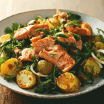 Tamarind Salmon and Kashmiri Potato Salad Bowl