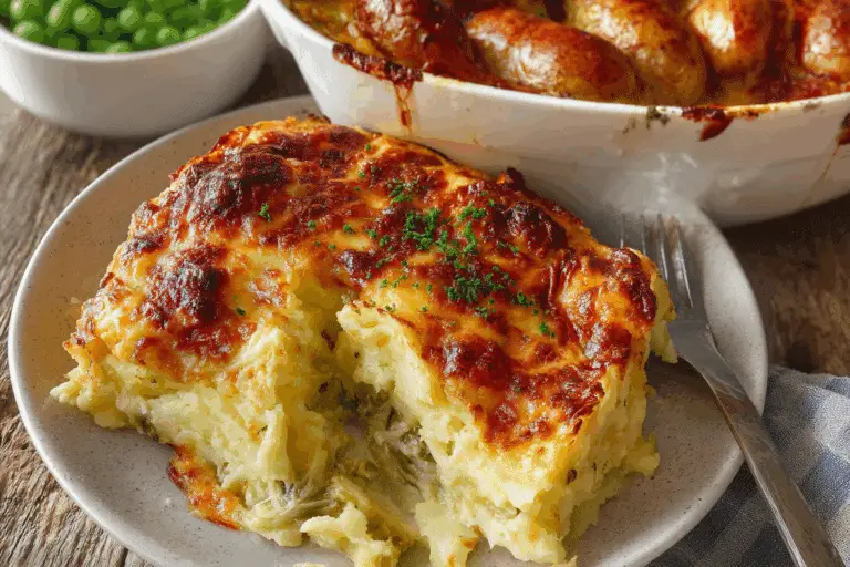 Sunday Night Cheesy Mashed Potato Bake
