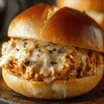 Chicken Alfredo Sloppy Joes
