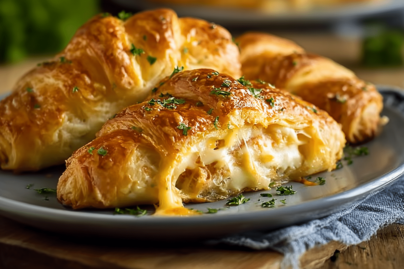 Cheesy Chicken Crescent Rolls