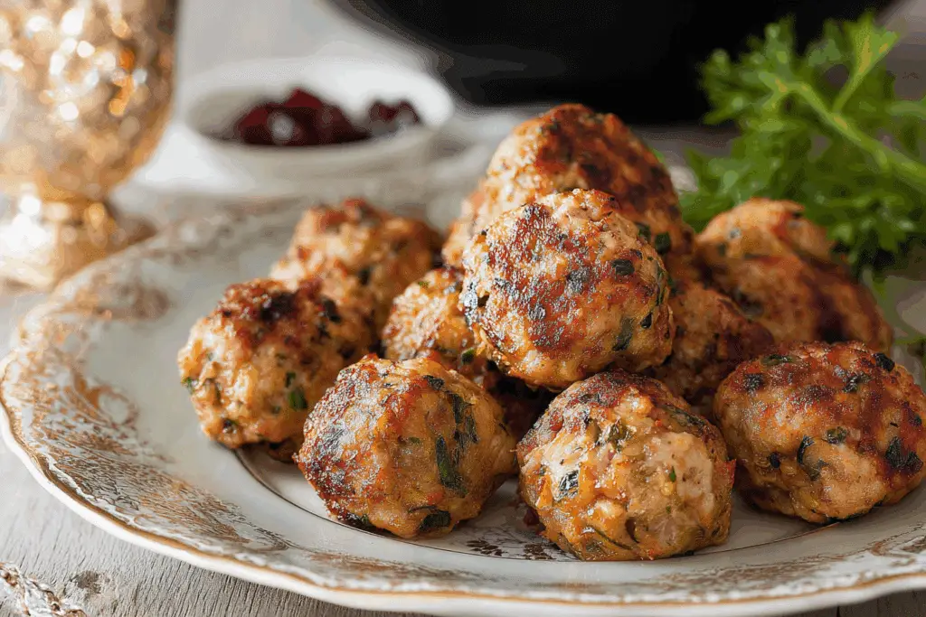 Sage and Onion Chicken Balls