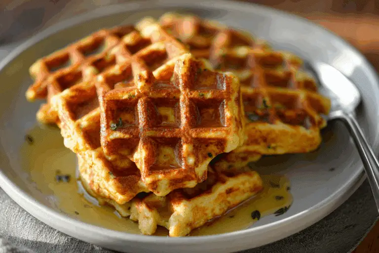 3 Ingredient Halloumi Plantain Waffles
