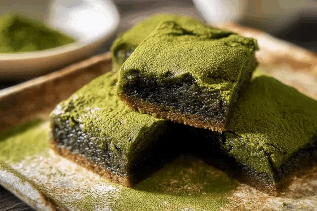 Matcha Mochi Brownie