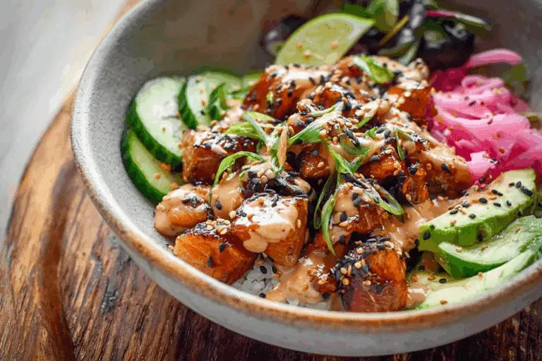 Miso Glazed Tofu Bowl