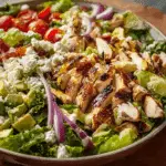 Hot Honey Mustard and Feta Chopped Chicken Salad