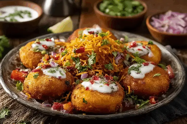 Crispy and Unique Aloo Tikki Chaat
