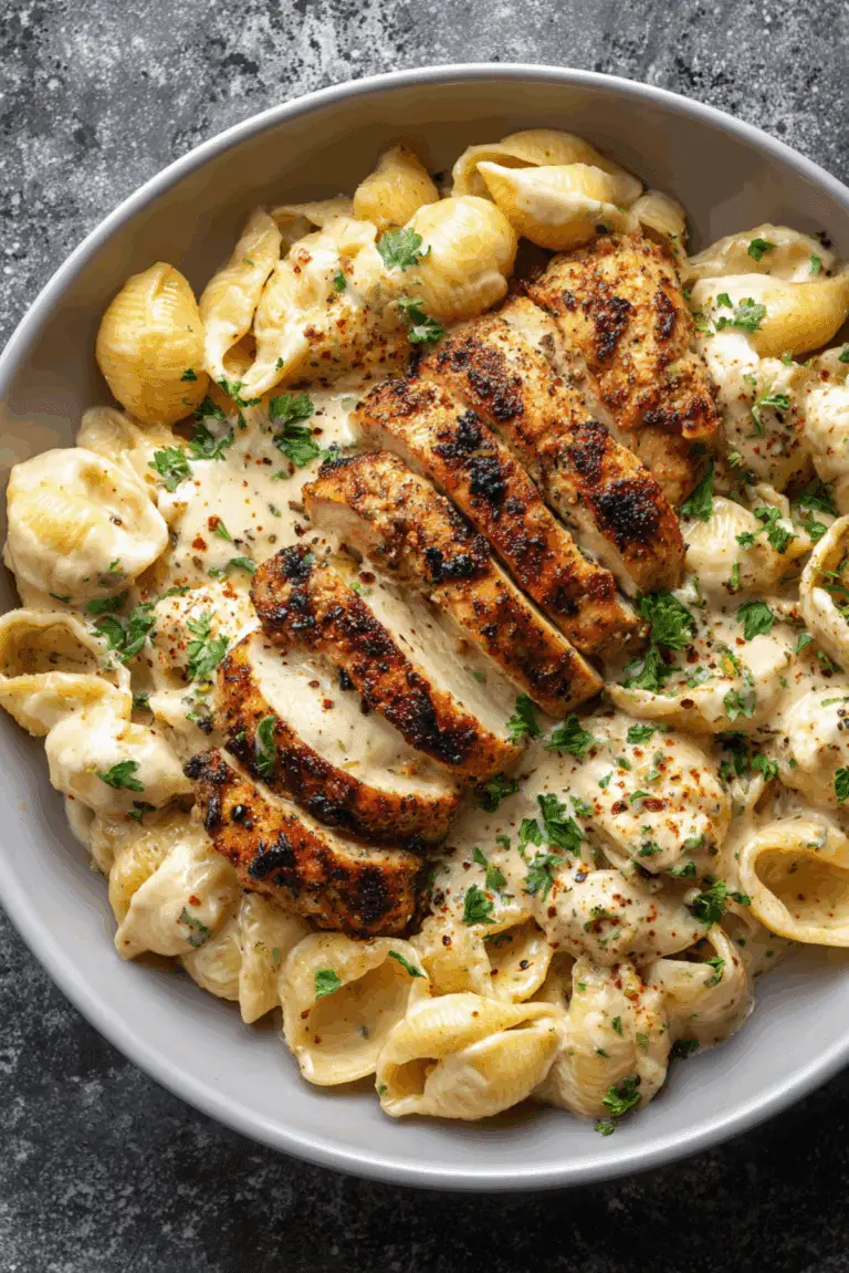 Creamy Cajun Alfredo Shells