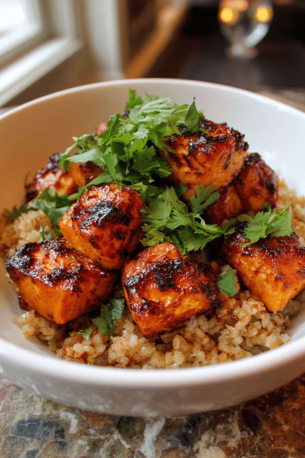 Cajun Sweet Potato Rice Bowl