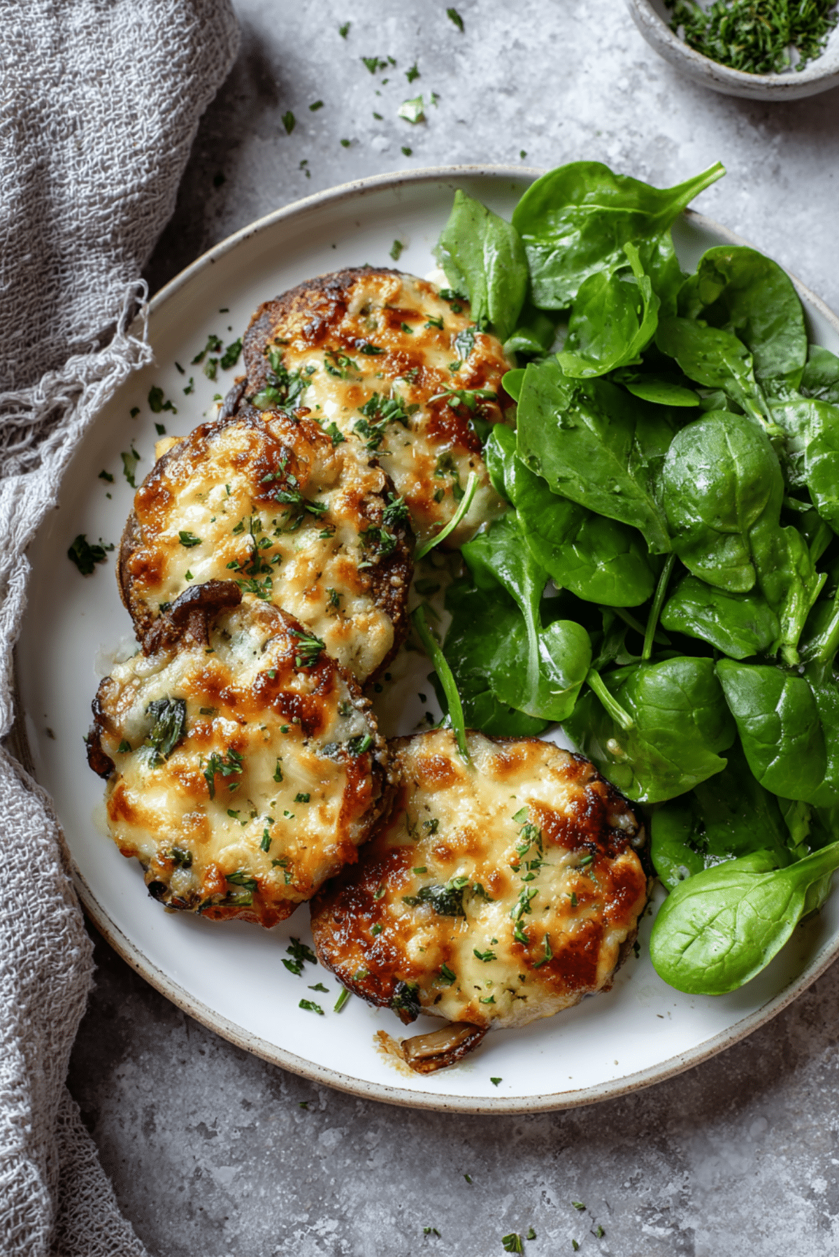 Crispy Mushroom Parmi Steaks