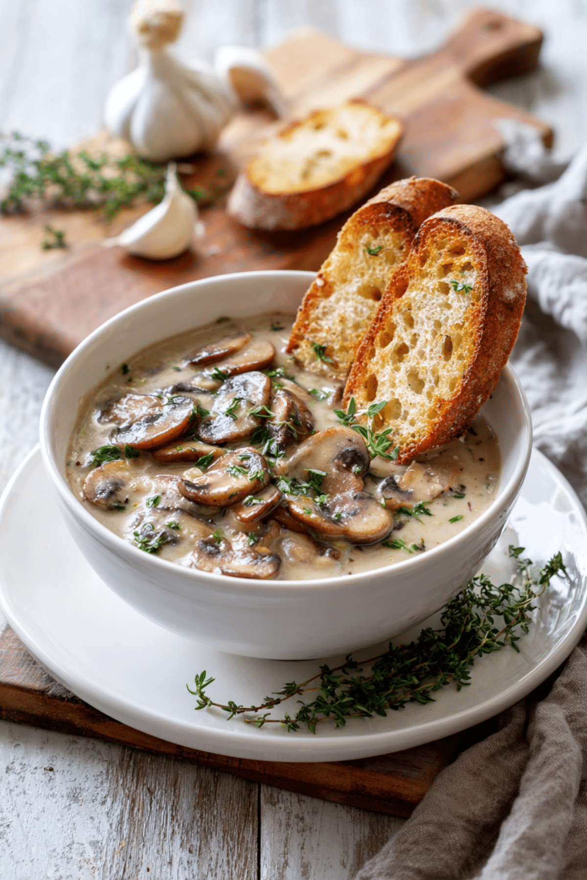 Vegan Cream of Mushroom Soup