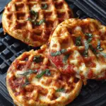 Pizza Stuffed Waffle Snacks
