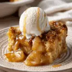 Apple Crumble Bread Pudding