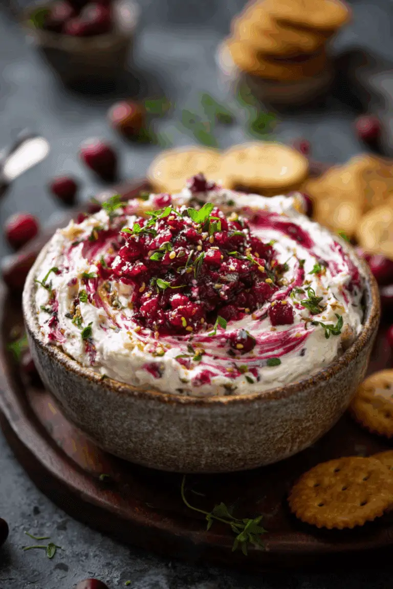 Cranberry Jalapeño Cream Cheese Dip