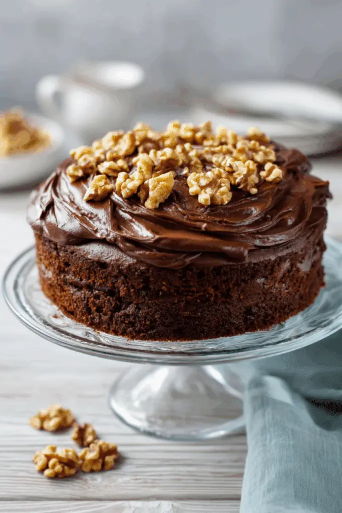 Chocolate Walnut Cake